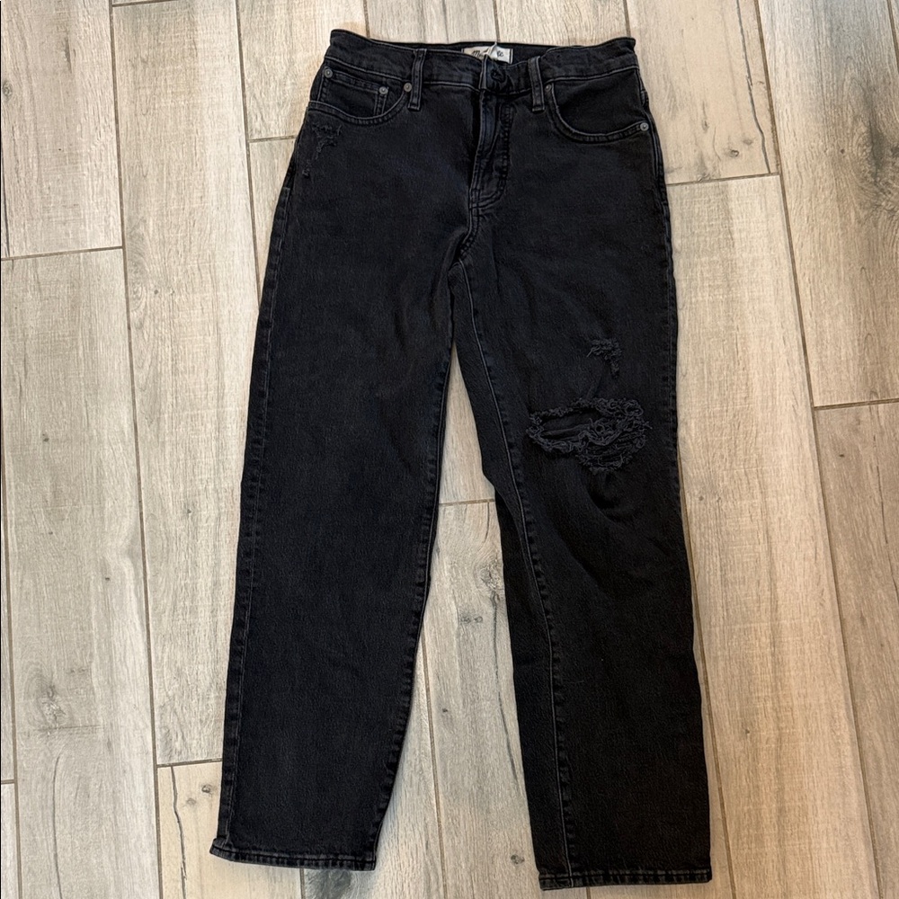 Madewell Women's Black Straight Leg Jeans